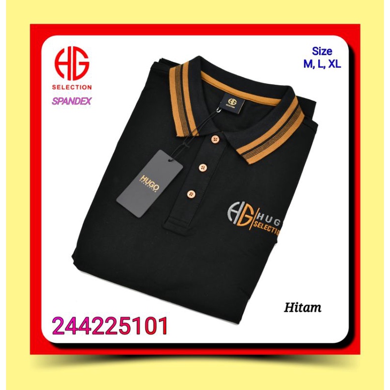 Kaos Polo Kerah Pria Hugo Selection 244225101 Spandex