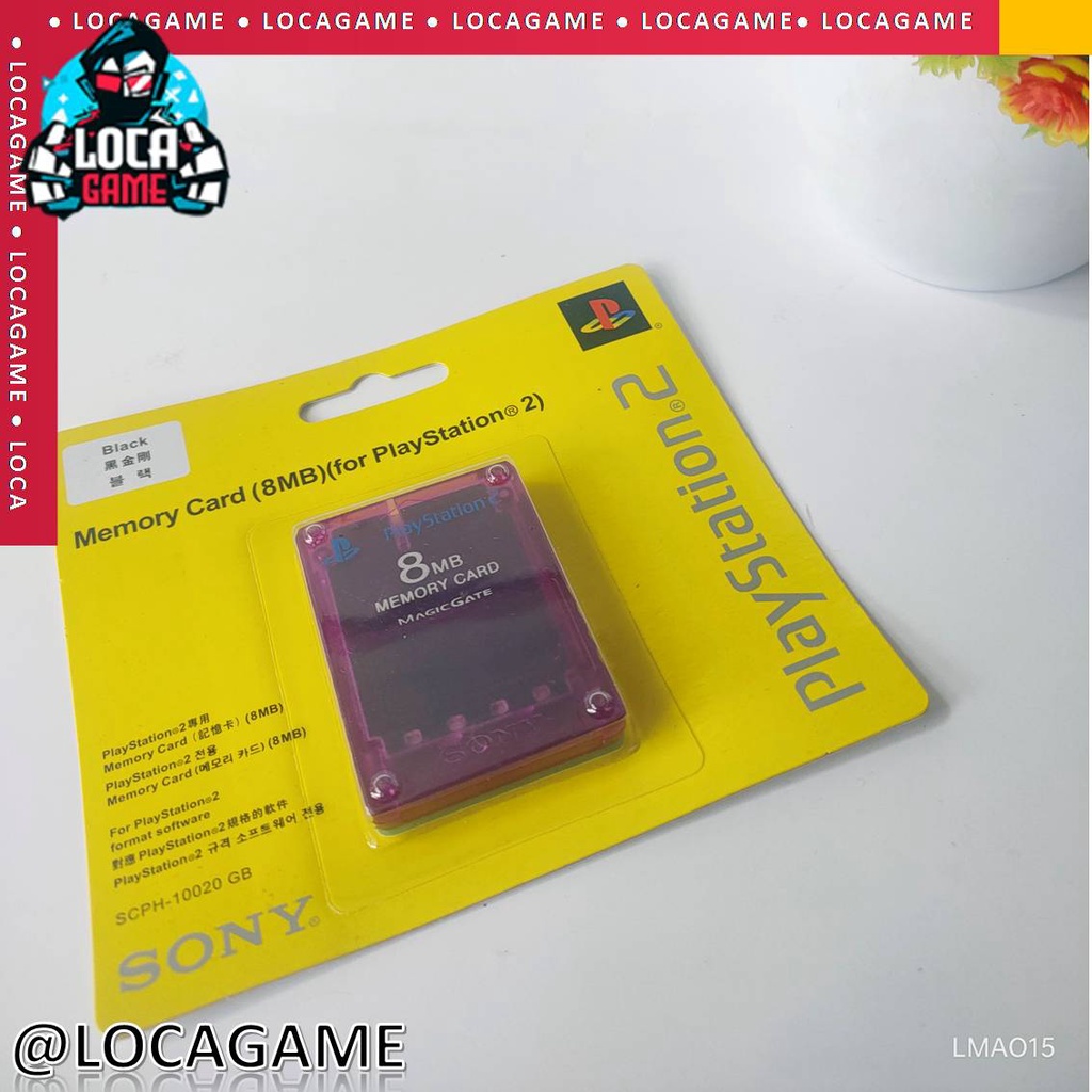 MC MMC MEMORY CARD PS2 8 MB TRANSPARAN LAMPU