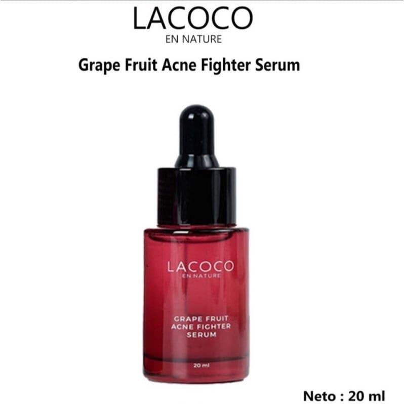 Lacoco Grape Fruit Acne Fighter Serum 20ML Original 100% Bpom Nasa / Lacoco Grape Fruit Acne Fighter