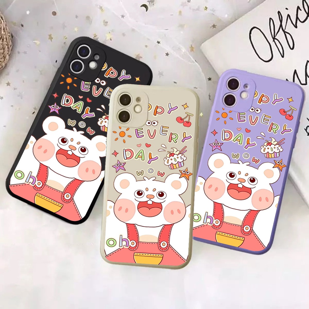 DC CASE REALME C20 / C21 / C21Y / C31 / C35 NEW CASE MACARON CUTE RABBIT