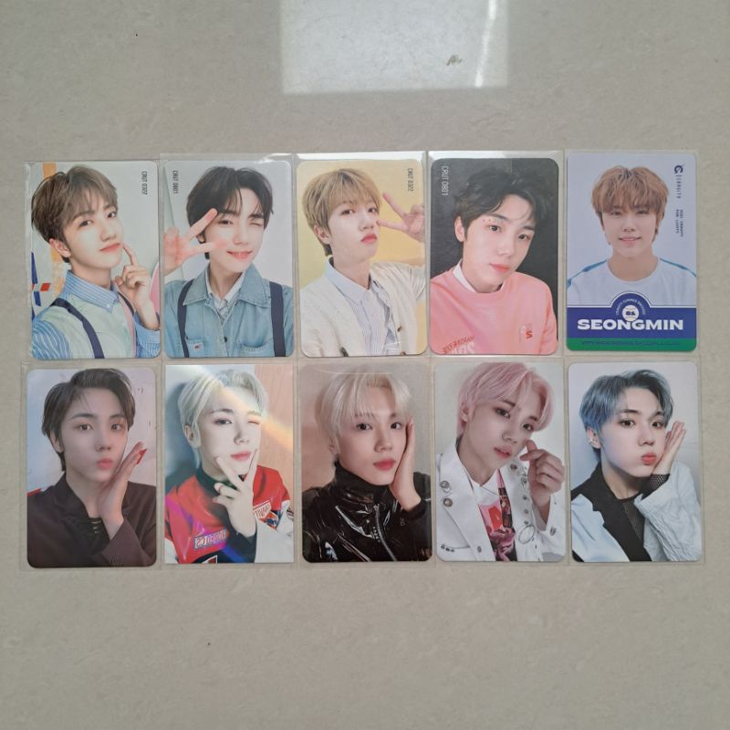 CRAVITY SEONGMIN WONJIN PC PHOTOCARD BENE