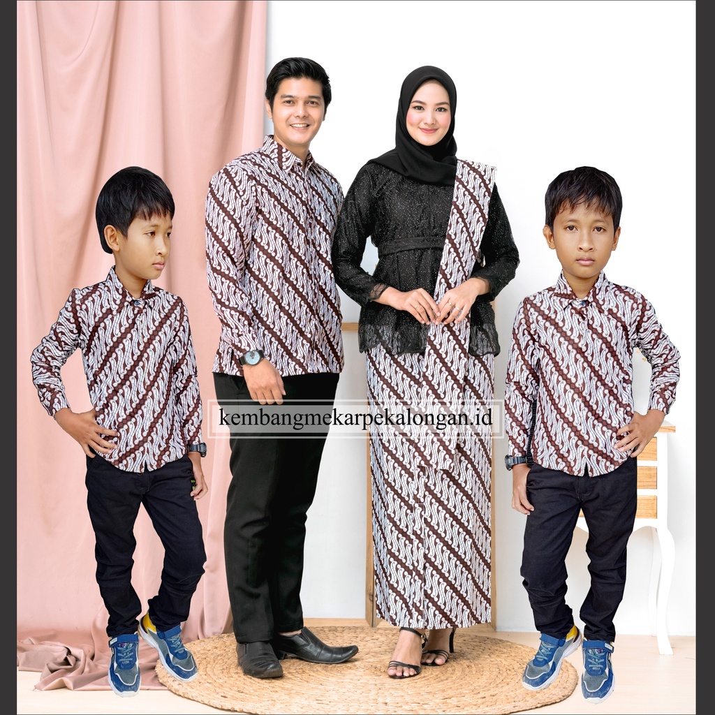 Couple Batik Exlusive Kemeja Dan Rok Wiron (parang kecil)