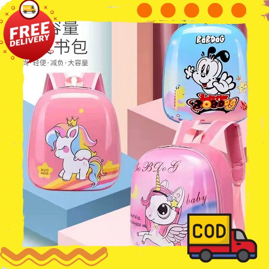 Tas Ransel Sekolah Anak Kartun Lucu / Tas Ransel Punggung Gendong Sekolah Boneka Gambar Kucing Bulu 