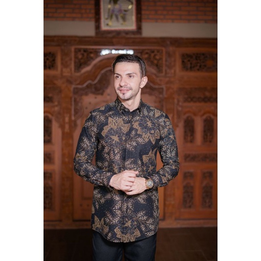 KEMEJA BATIK MODERN SLIMFIT PANJANG BAHUN KATUN HALUS FULL FURING HALUS