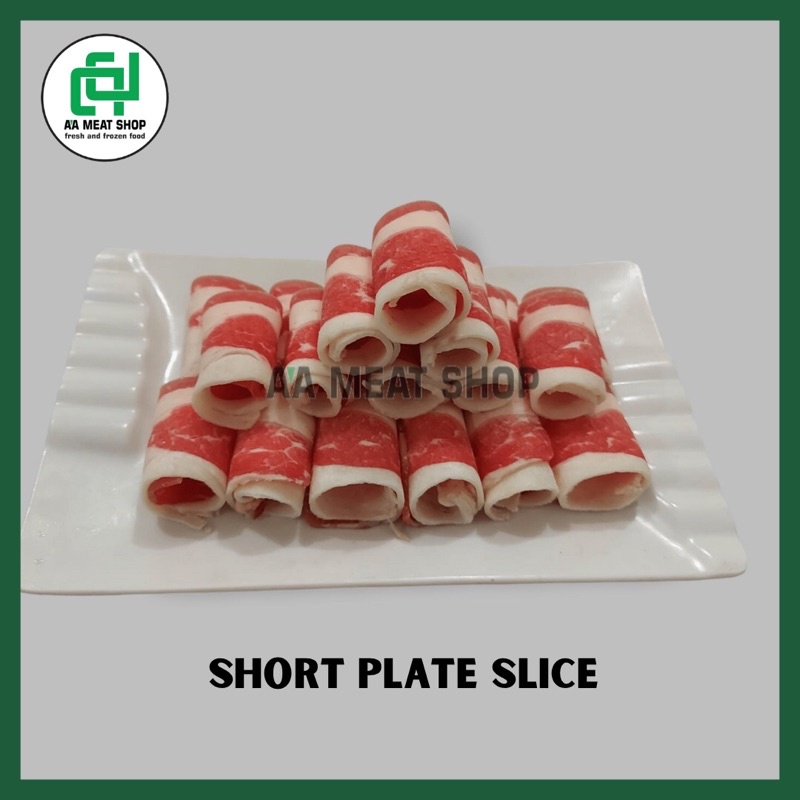 

Beef Sliced / Short plated 1000gr