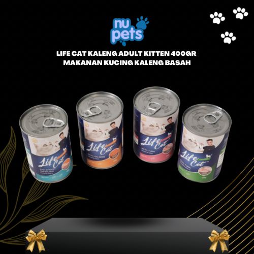 LIFE CAT KALENG Adult Kitten 400gr 400 gr lifecat wet food makanan kucing kaleng basah