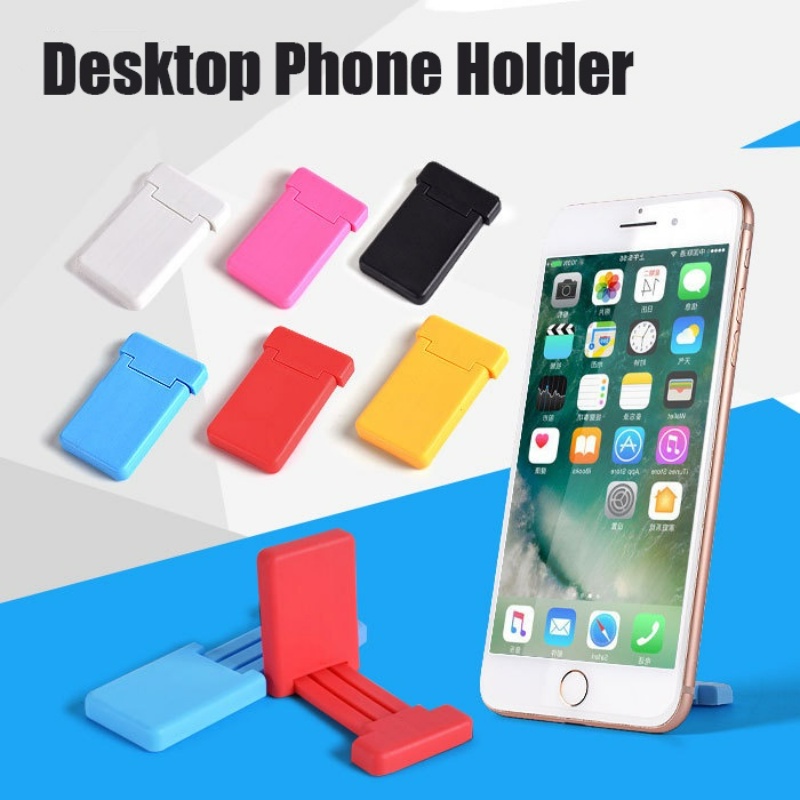 Universal Portable Retractable Desk Self-adhesive Phone Holder/Mini Desktop Stand Meja Dudukan Ponsel Untuk iPad Dudukan Ponsel Rak Ponsel Aksesoris Telepon