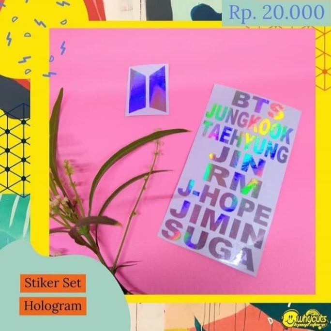 

STIKER HOLOGRAM SET BTS KPOP