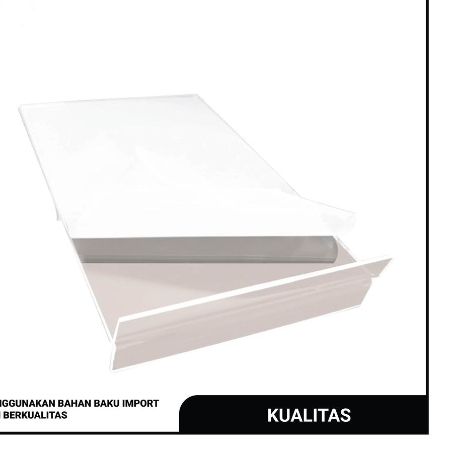 

╝¤╚ AKRILIK STANDING / TEMPAT BROSUR A4 / NOMOR MEJA LIST HITAM VERTIKAL
