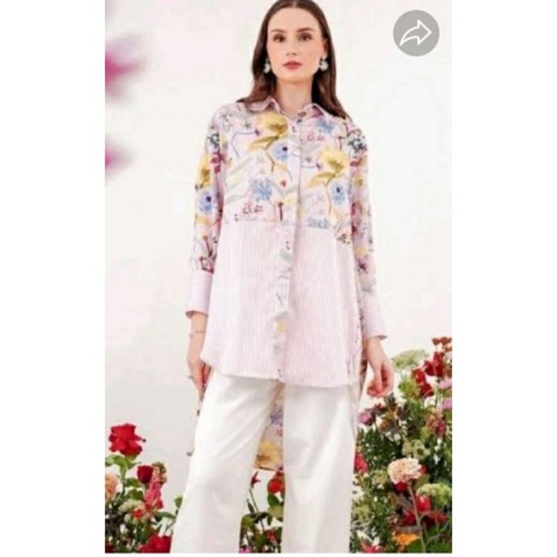 Romantic Garden Tunik Benang Jarum Buttonscarves Size S