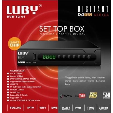 Stok Sedikit!!! Set Top Box Tv Digital DVB T2 HD EWS / set top box dvb t2 / set box tv digital / box tv digital / set top box tv tabung / stb dvb t2