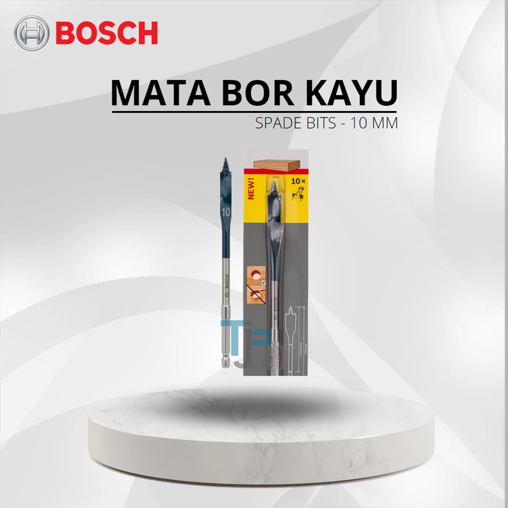 Mata Bor Kayu - 10 mm BOSCH Spade Bits Self Cut 2608595483