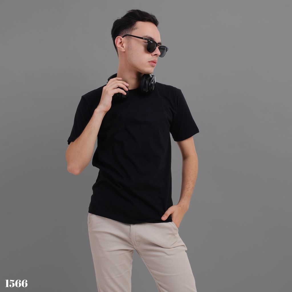 Dgm T-Shirt Grafis Pendek Hitam Polos Oversize 1566