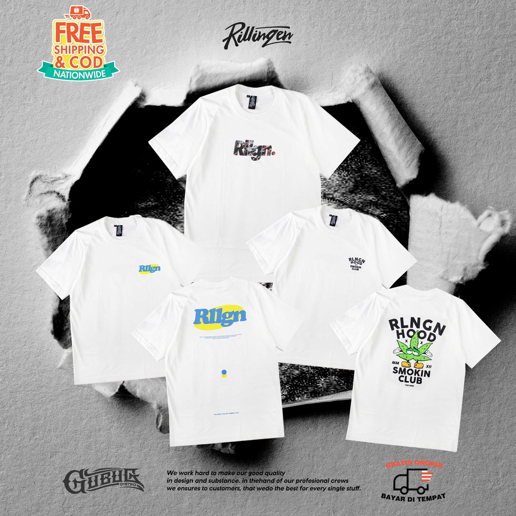 T-SHIRT RILLINGEN  - KAOS DISTRO PRIA ORIGINAL