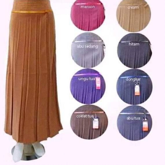 Rok kerja wanita muslimah syar'i/rok kerja plisket pramuka/rok pembina pramuka/rok panjang wanita/ro
