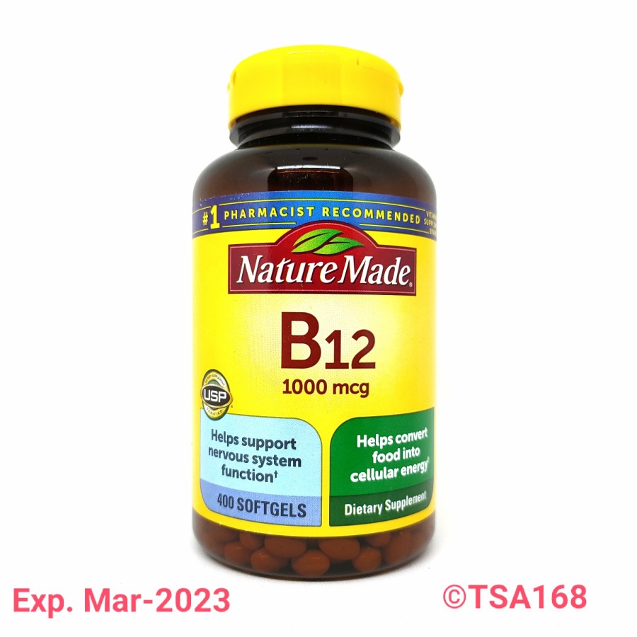 Nature Made Vitamin B12 B-12 1000 mcg 400 sg