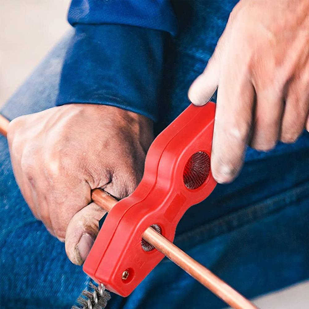 Sikat Pipa Tembaga Nanas Pembersih Tahan Lama Alat Chamfering Deburrer Luar Dalam Reamer Pipe Wire Brush