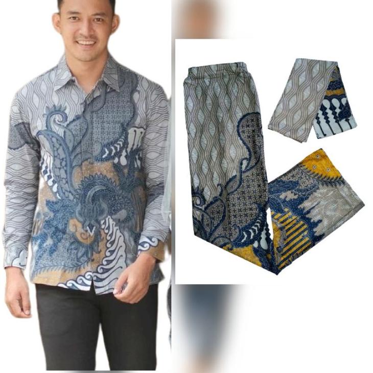 Paling Diminati Batik SET [KEMEJA PANJANG +ROK +SELENDANG] JIHAN JERUJI || SETELAN BATIK MAYRA, ROK 
