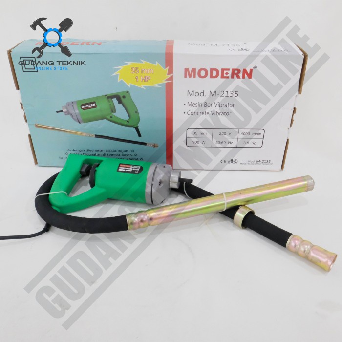 Mesin Bor Vibrator 900 Watt M2135 MODERN / Concrete Vibrator Mesin Pemadat Cor Beton 1Hp 900watt M 2135 MODERN