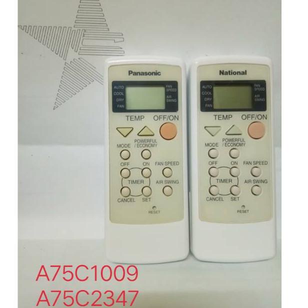 (New)[Z26G]-☎) REMOT REMOTE AC PANASONIC NATIONAL A75C1009 & A76C2347 ORIGINAL pasti dikirim