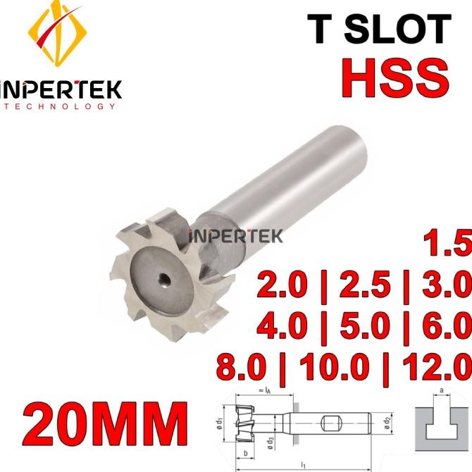 Cutter T 20*6 T Slot Cutter Milling 20 Cutter Slot Baut Ekor Burung selalu promo