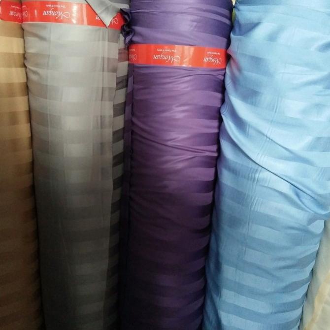 Top Sheet Kain Lembaran Jacquard Tencel Salur