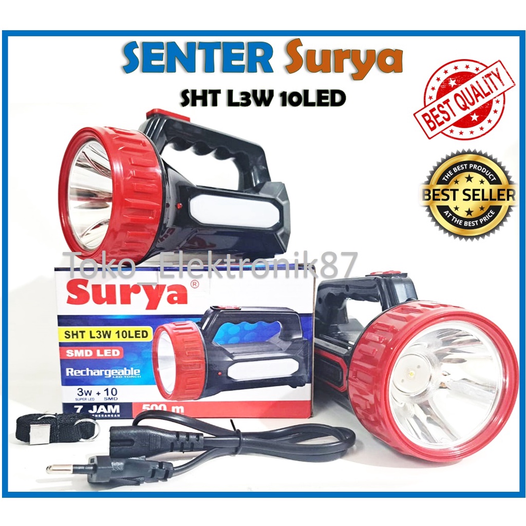 Senter Surya SHT L3W 10LED