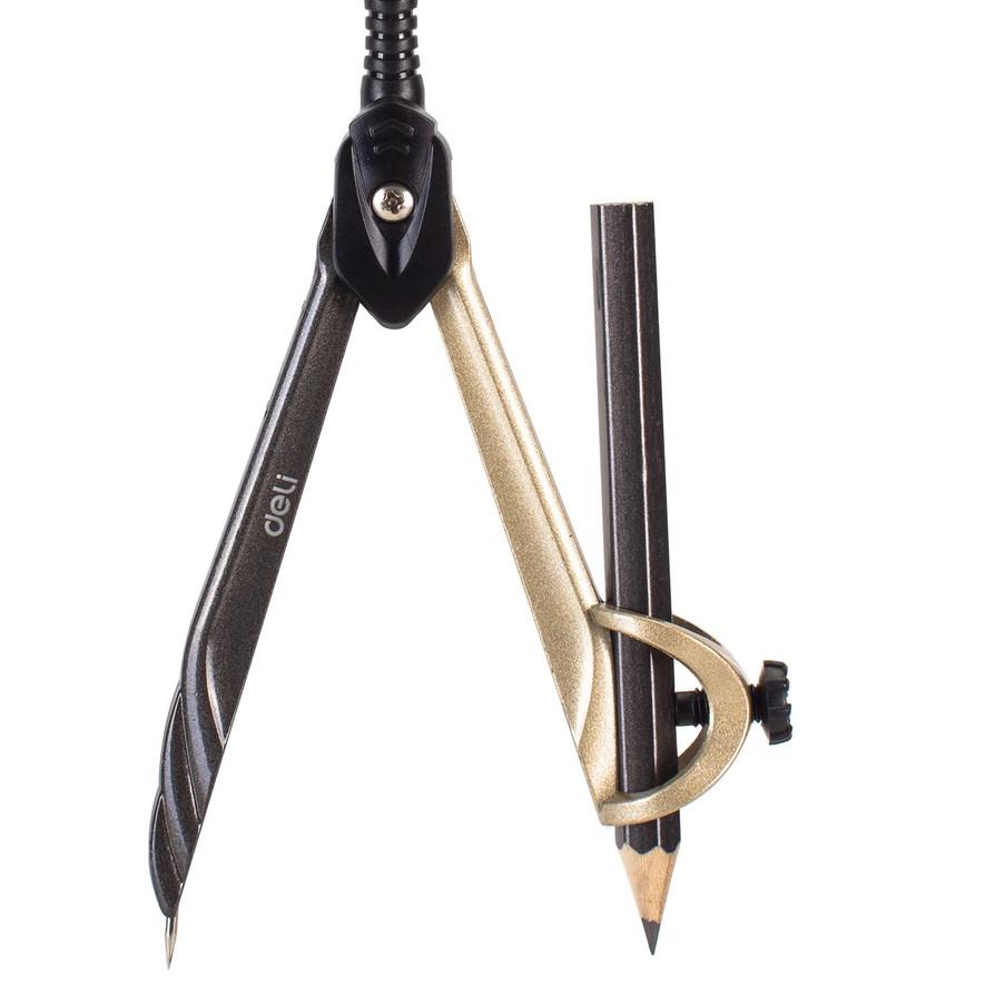 

✮✮ Deli Jangka Sekolah dengan pensil nyaman dipegang mudah dibawa EG20402