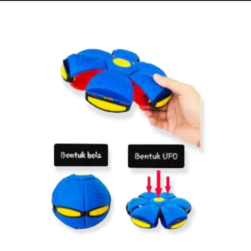 PROMO Mainan Anak Bayi Laki Laki Perempuan Bola Sepak Terbang Lempar Loncat Ajaib Ufo Musik Fleksibel Flexible Magic Blast Ball Disc Mainan Anak