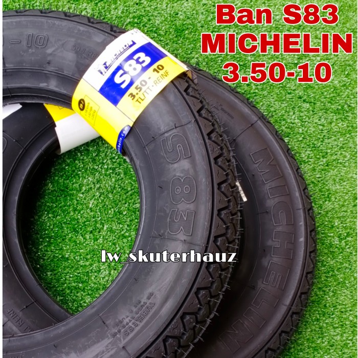 Ban Michelin S83 tubeless uk 350-10 utk Vespa (1 pc)
