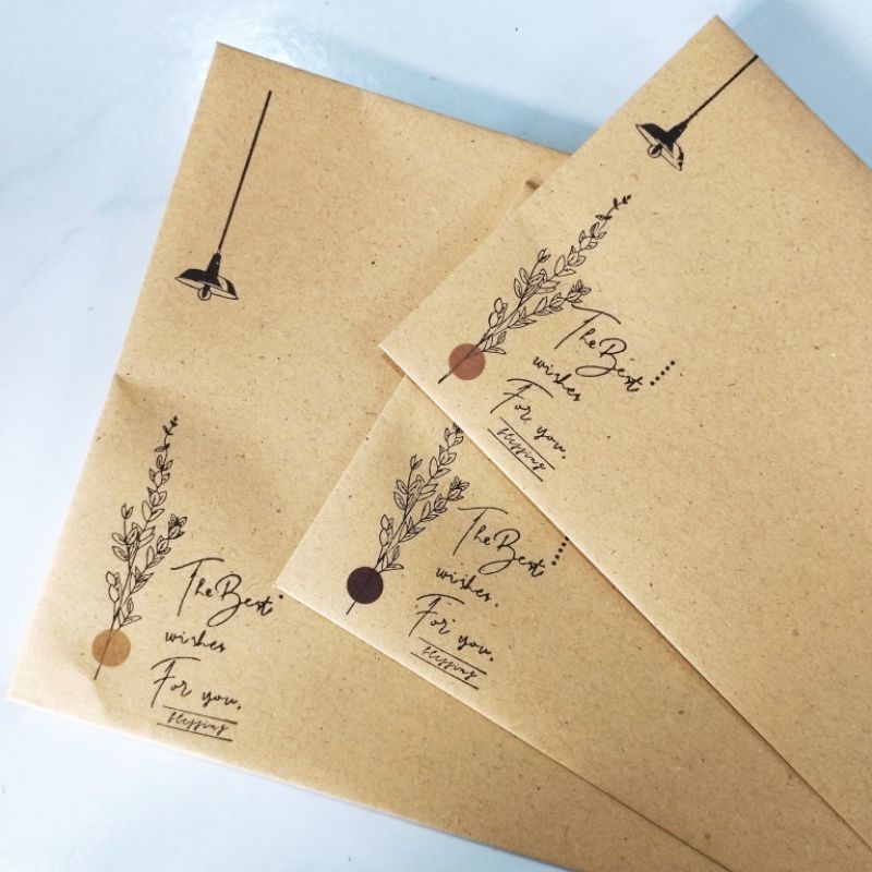 

[ , ] Amplop Surat Coklat Vintage Aesthetic A5 & A6