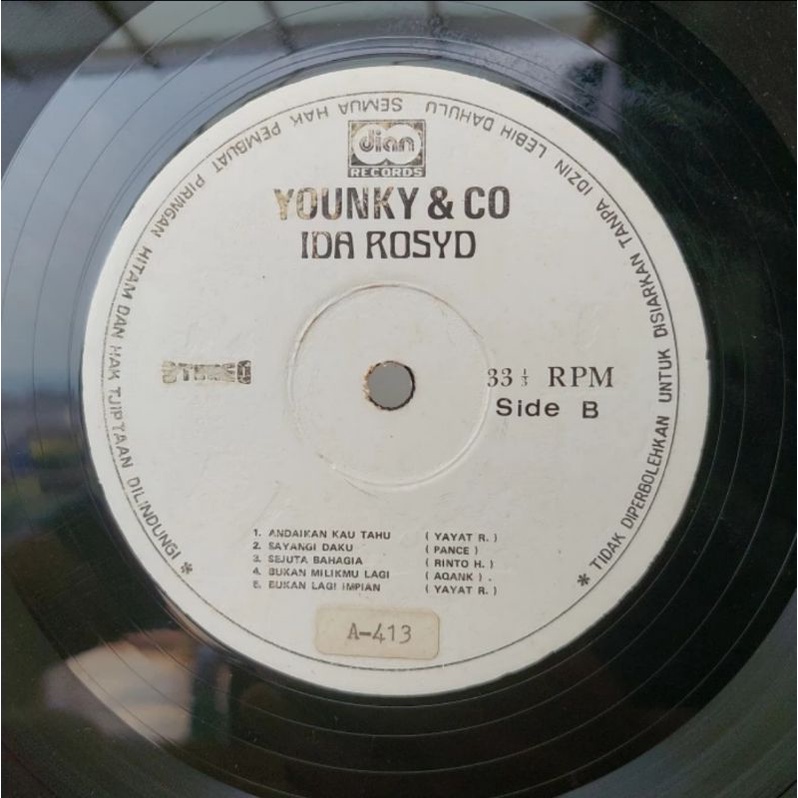 Vinyl Piringan Hitam 12 inch Younky &amp; Co Younky