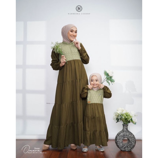 OMARA DRESS NADHEERA //couple ibu dan anak