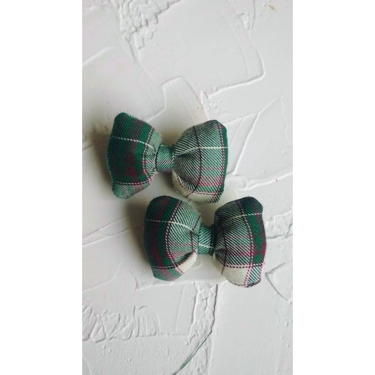 Jepit puffy bow seragam ipeka