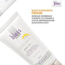 Bless Sunscreen Cream SPF 19 For Dry Skin 100 ml