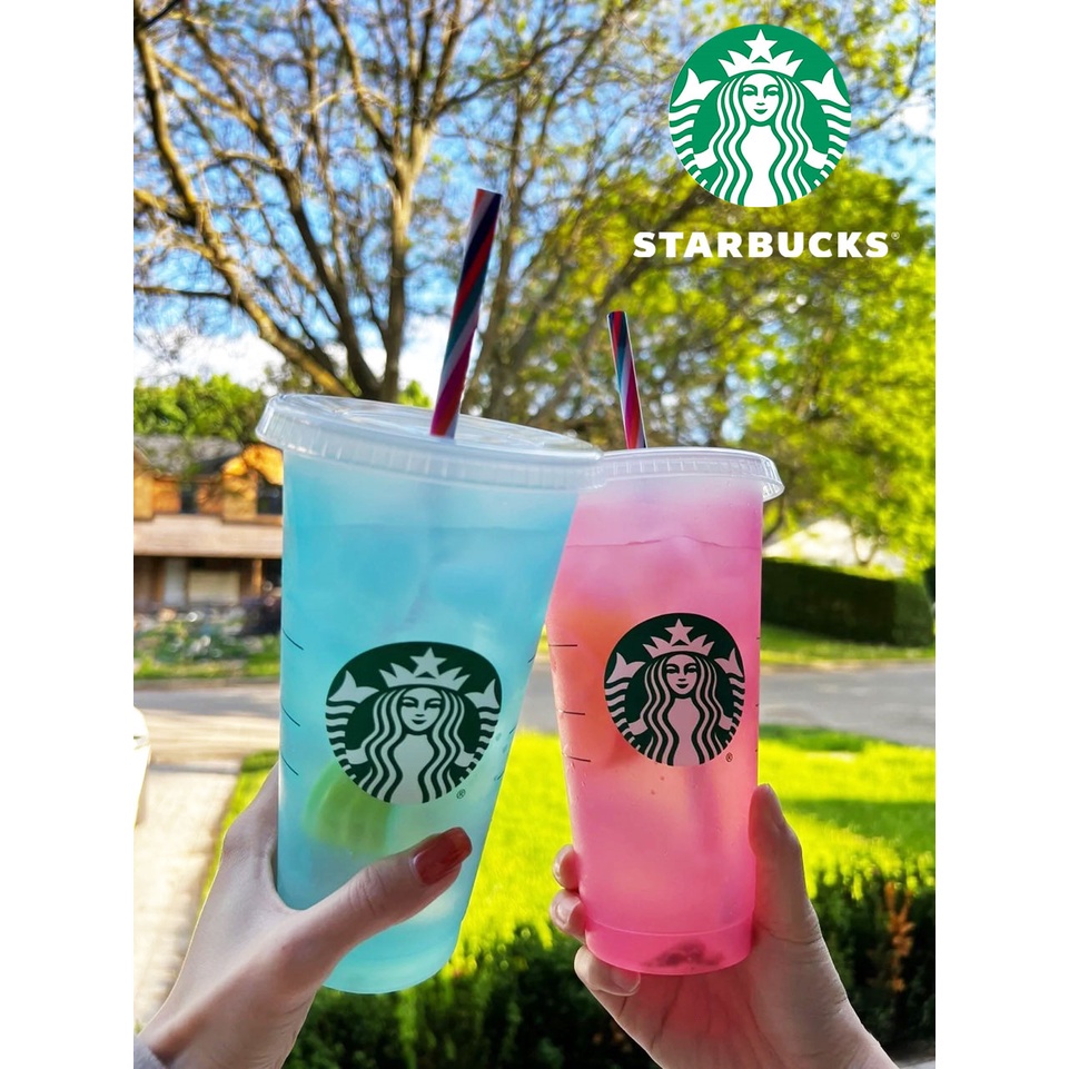 Starbucks Color Changing Cups 5 Colour Reusable Tumbler Cup Original Box Starbuck