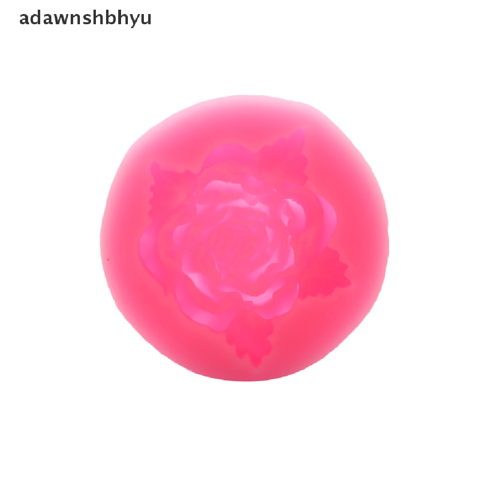 Adawnshbhyu Bloom Rose Silikon Kue 3D Bunga Fondant Cetakan Cupcake Permen Cokelat Decor ID