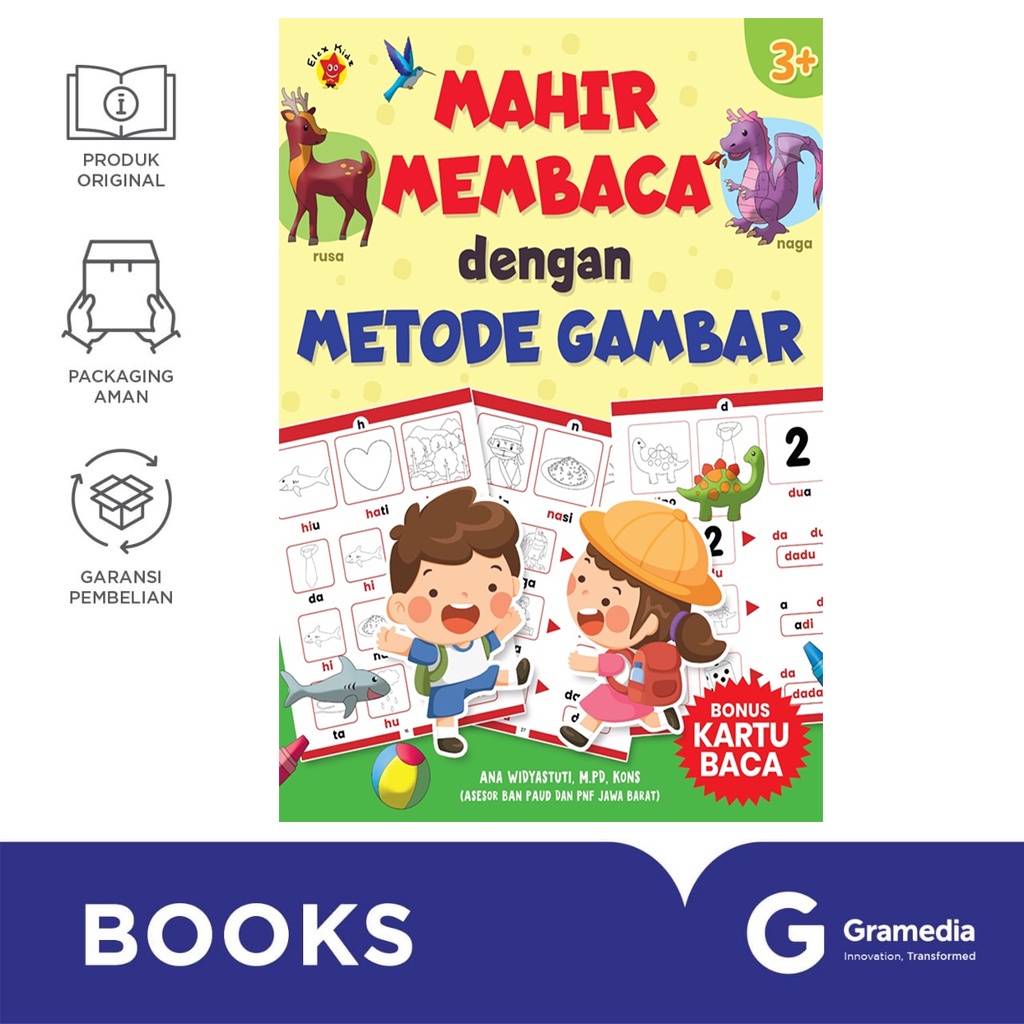 Gramedia Bali - Mahir Membaca dengan Metode Gambar