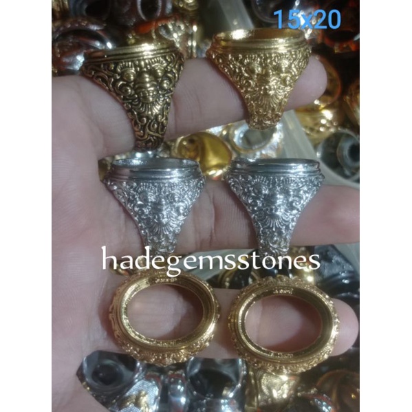 ring emban titanium super kualitas dim 15x20