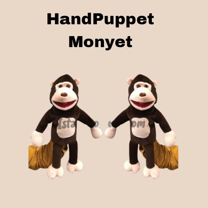 Murah Boneka Tangan Muppet 50cm Monyet Gorilla| Peraga Dongeng|Hand Puppet Monyet Keren BONEKA TANGA