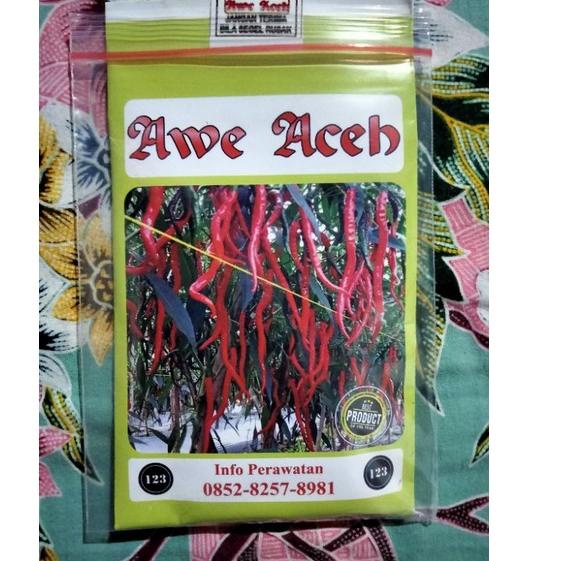 Spesial Promo Cabe Awe Aceh 10 Gram - Benih Cabe Merah Keriting Awe Aceh - Bibit Cabe Awe Aceh - CMK Awe Aceh