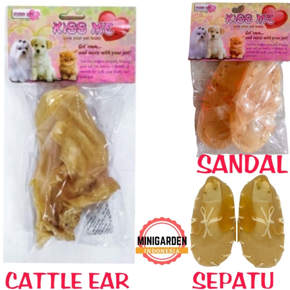 SNACK GIGITAN ANJING telinga sapi kering rawhide dog snack