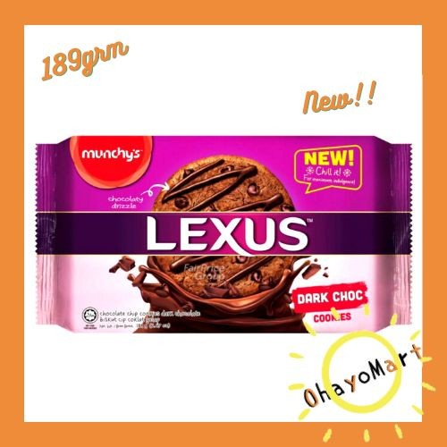 New! Lexus Cookies Dark Choc / Lexus Cookies chocolate 189g