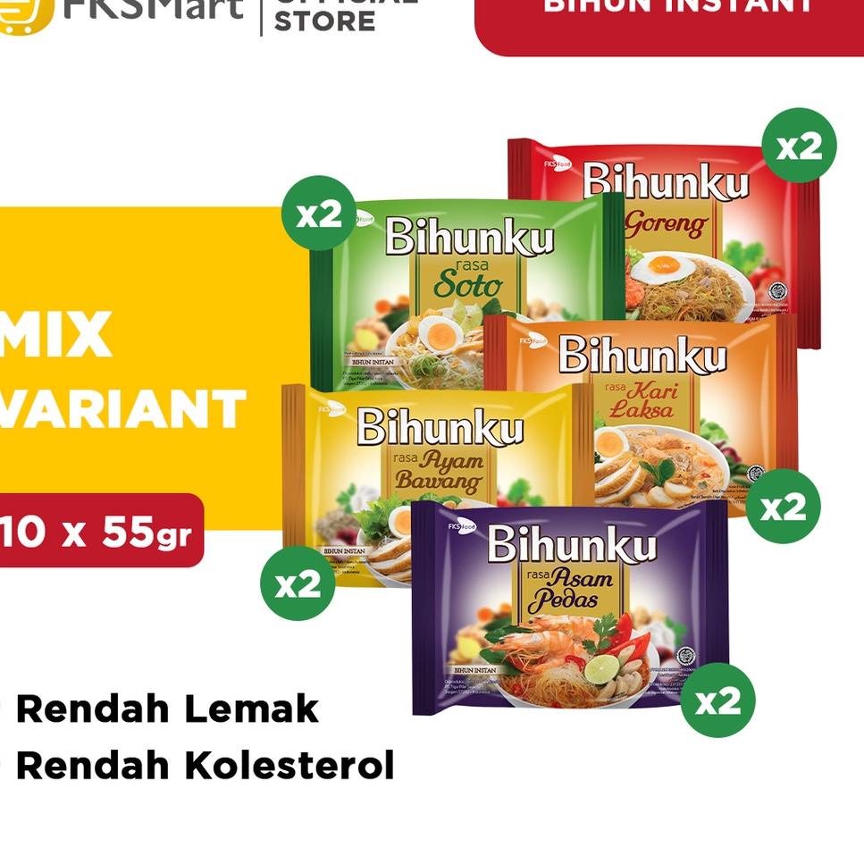 

COD✔️ Bihunku Mix Variant Paket Isi 10