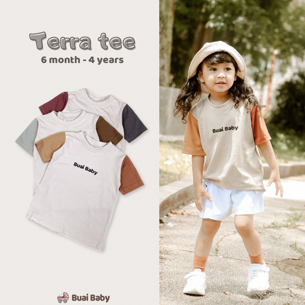 BUAI - Terra T-Shirt Bahan 100% Katun Nyaman Dipakai