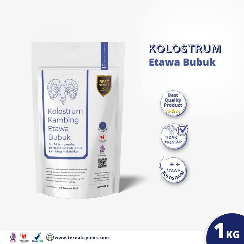 premium susu kolustrum colustrum etawa bubuk syams 1000 gram/1 kgterlaris terbaru