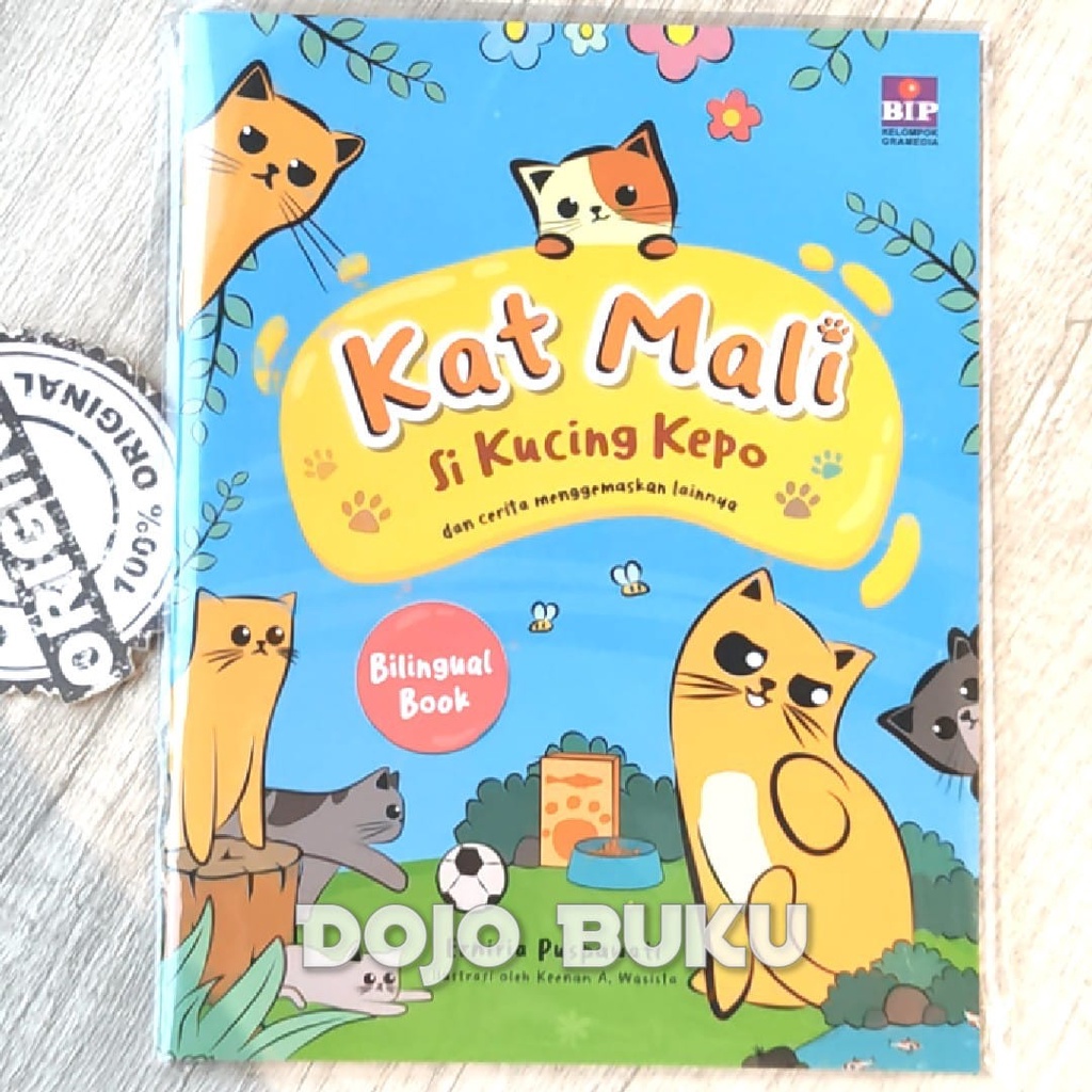 Buku Kat Mali Si Kucing Kepo (Bilingual Book) by Erniria Puspawati