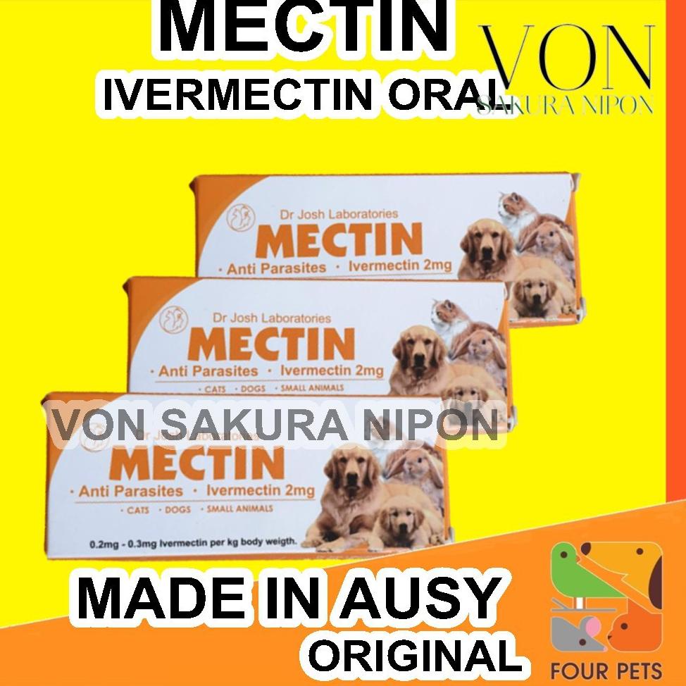 [Art. Y7683U] MECTIN OBAT DEMODEX SCABIES PARASIT MECTIN IVERMECTIN ORAL 2MG