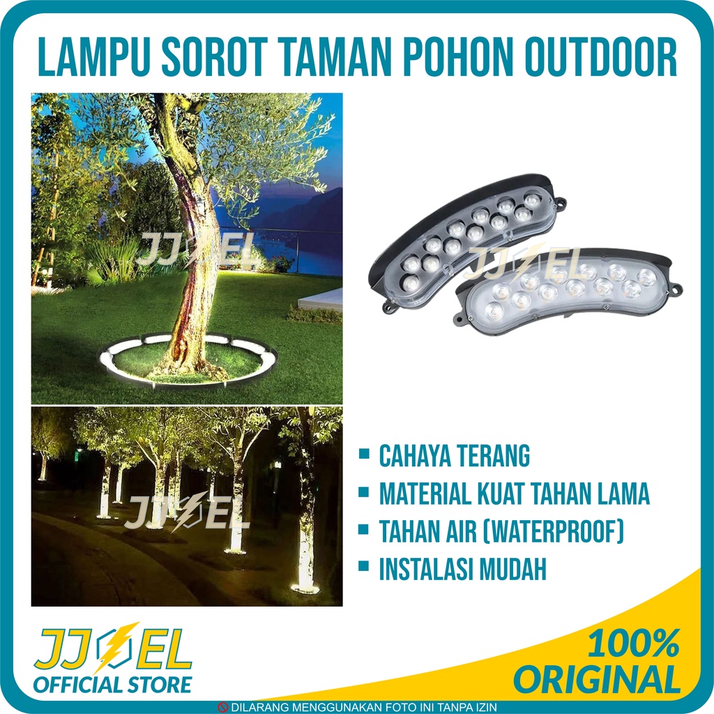 Lampu taman sorot lampu outdoor pohon pilar tiang DC 24V waterproof