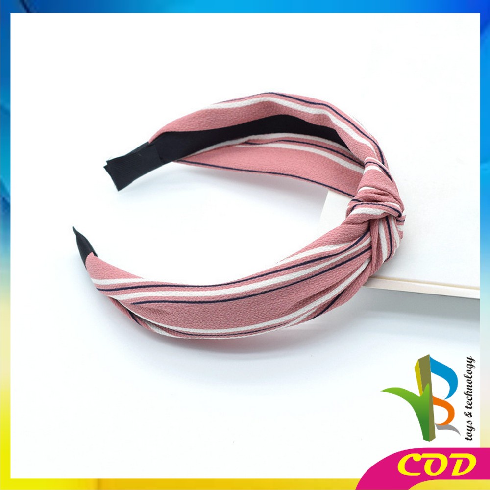 RB-C71 96 Headband Bando Korea Style Bandana Polos Bendo Kain Motif Impor / Bando Jepit Rambut